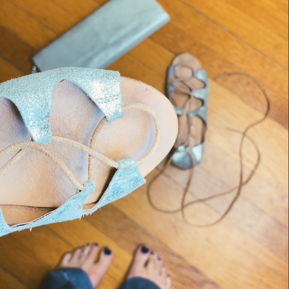 Free People Gladiator Flats